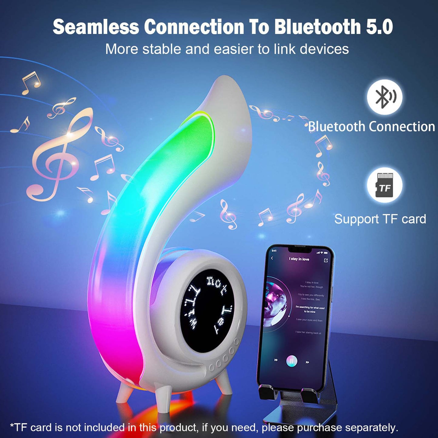 Portable Bluetooth Speaker Powerful Loud Sound Bass