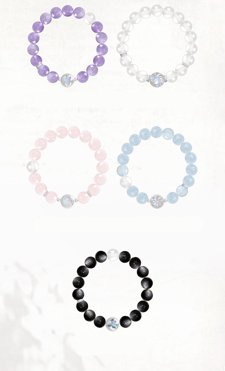 Beaded Bracelets for Women Natural Healing Crystal Gemstones Bracelet Handmade purple Jewelry Gifts