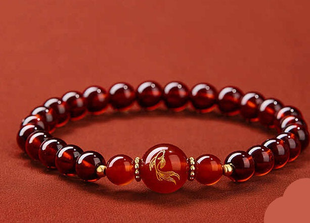 Bracelet Ethnic Style Cinnabar Beads Wealth Red Bracelets Jewelry for Women Men Amulet