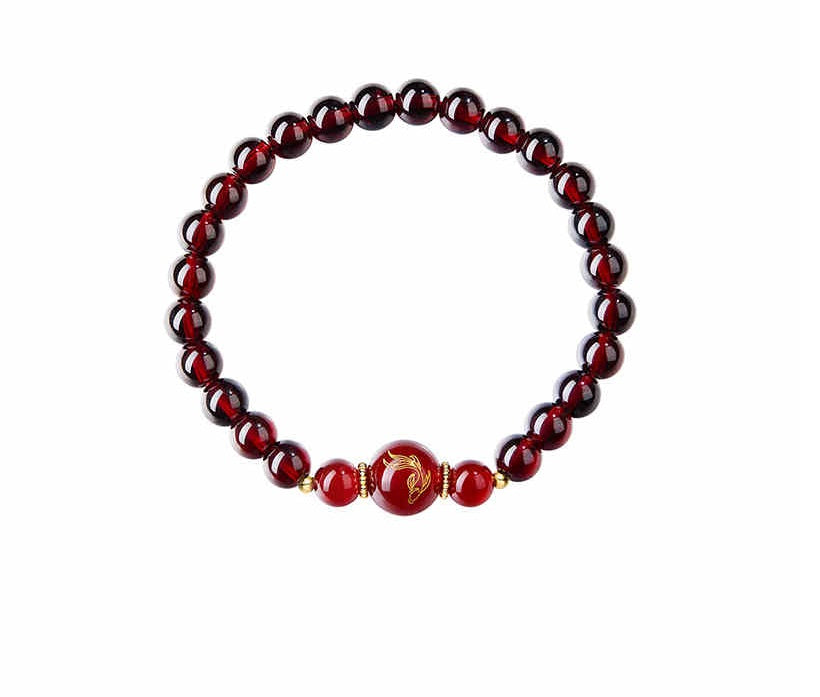 Bracelet Ethnic Style Cinnabar Beads Wealth Red Bracelets Jewelry for Women Men Amulet