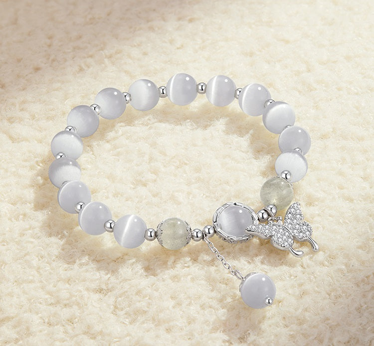 Moonstone Bracelet Beaded Healing Crystal Stone Moonstone Jewelry Bracelets for Women