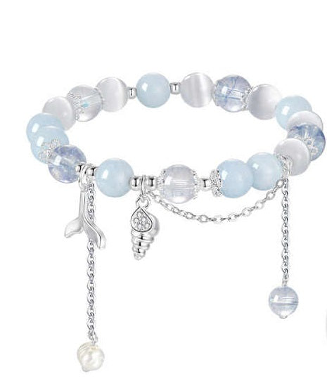 Bracelet Healing Crystals Charm for Women Natural Stone Stretch Beads Bracelet Gifts