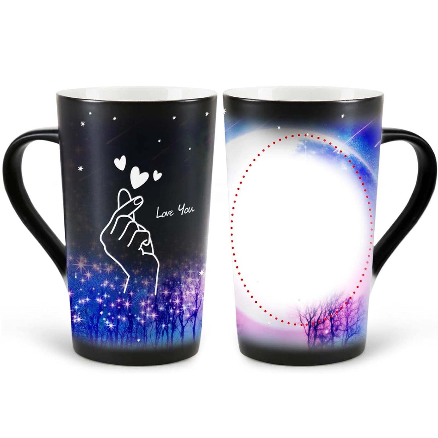 Customized Photos Color Changing Coffee Mugs 16 oz for Birthday Anniversary