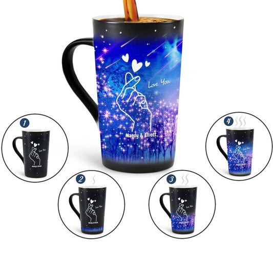 Customized Photos Color Changing Coffee Mugs 16 oz for Birthday Anniversary