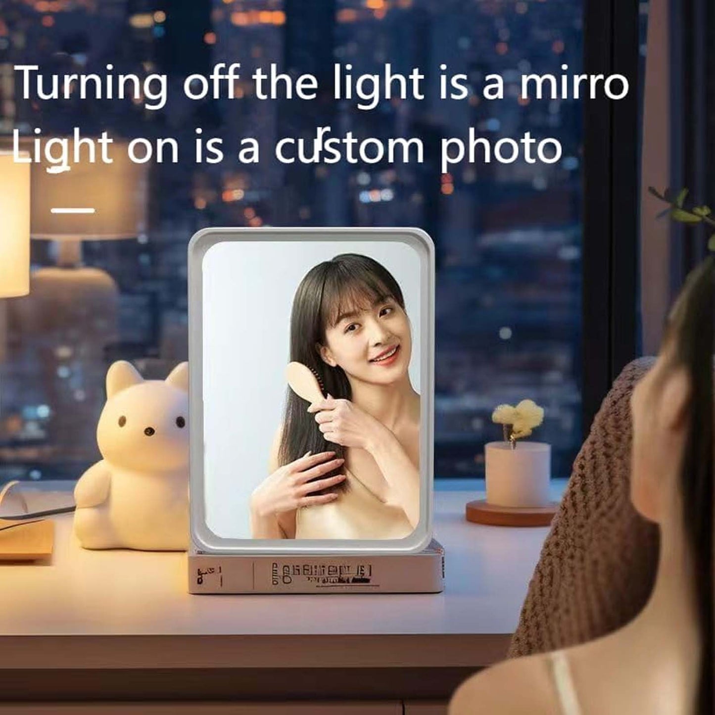 Mirror Personalized Custom Photo Lights Unique Creative Gifts