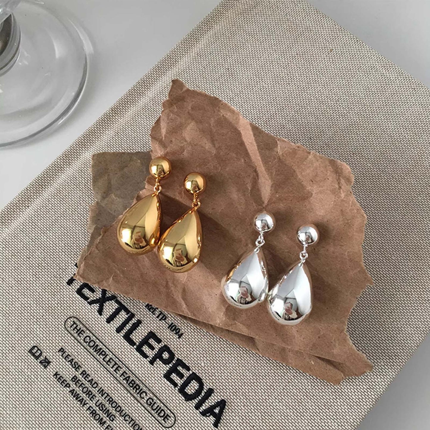 Earrings for Women Girls Gold Waterdrop Silver Jewelry Earrings