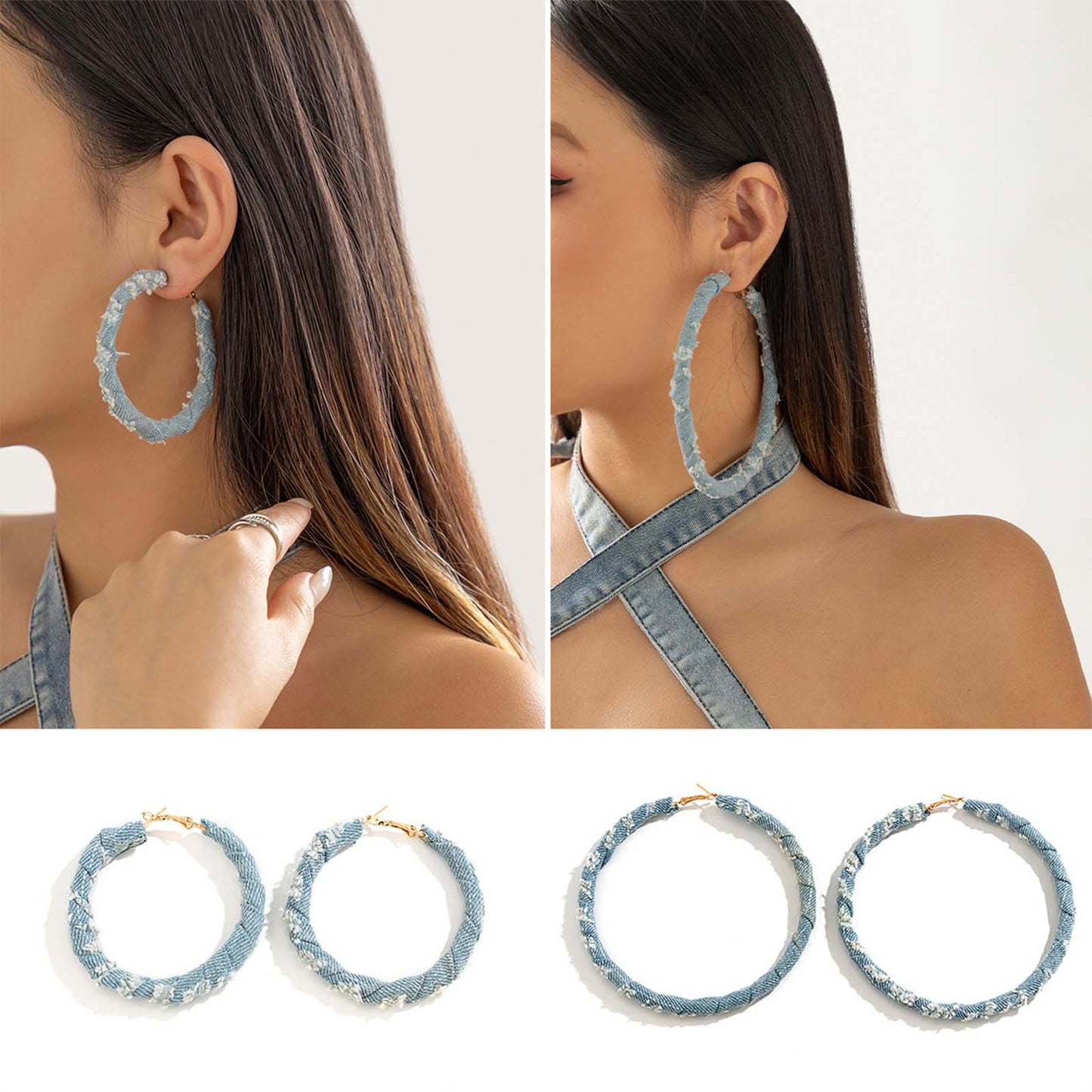 Large Hoop Earrings for Women Big Round Statement Bohemian Dangle Chic Ear Jewelry Gifts Girls