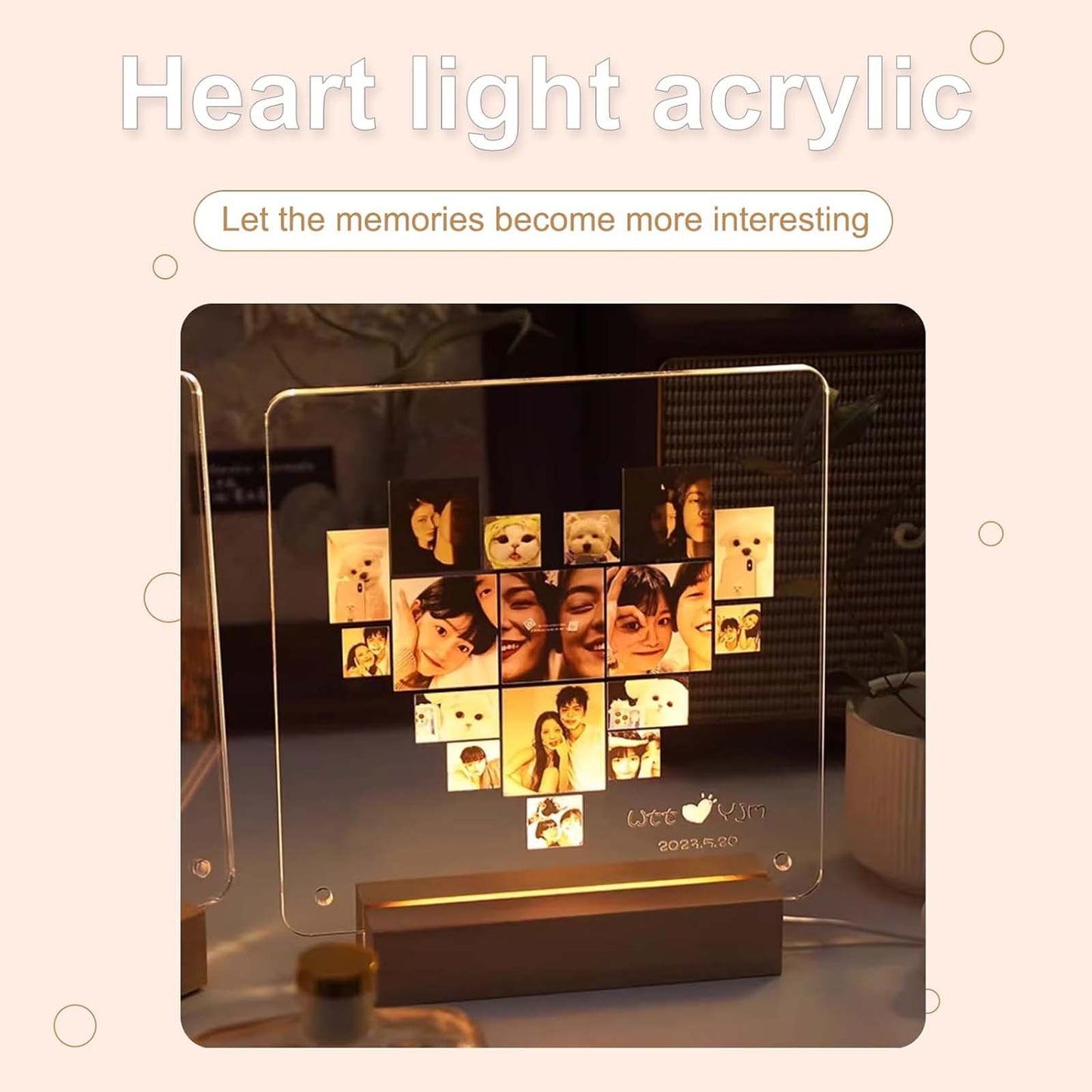 Photo Custom Acrylic Photo Frame Table Photo DIY