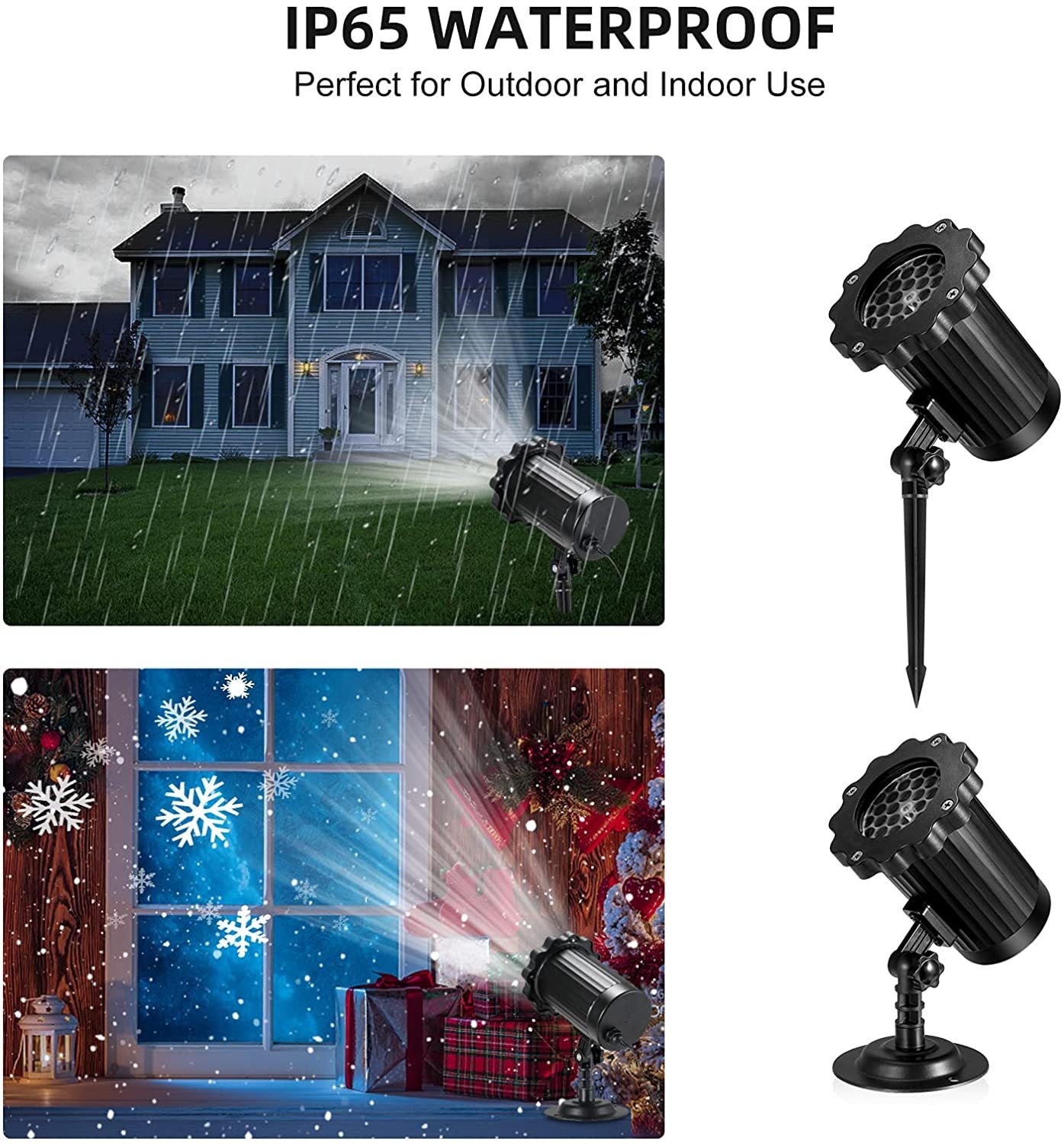 Christmas Snowflake Projector Lights Led Landscape Waterproof