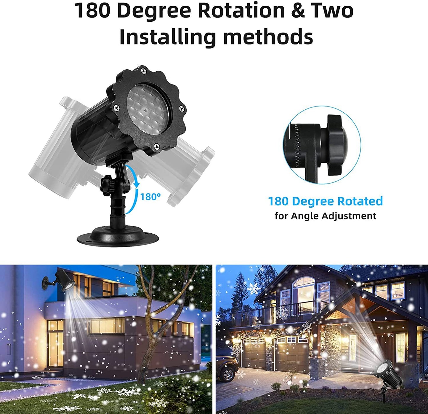 Christmas Snowflake Projector Lights Led Landscape Waterproof